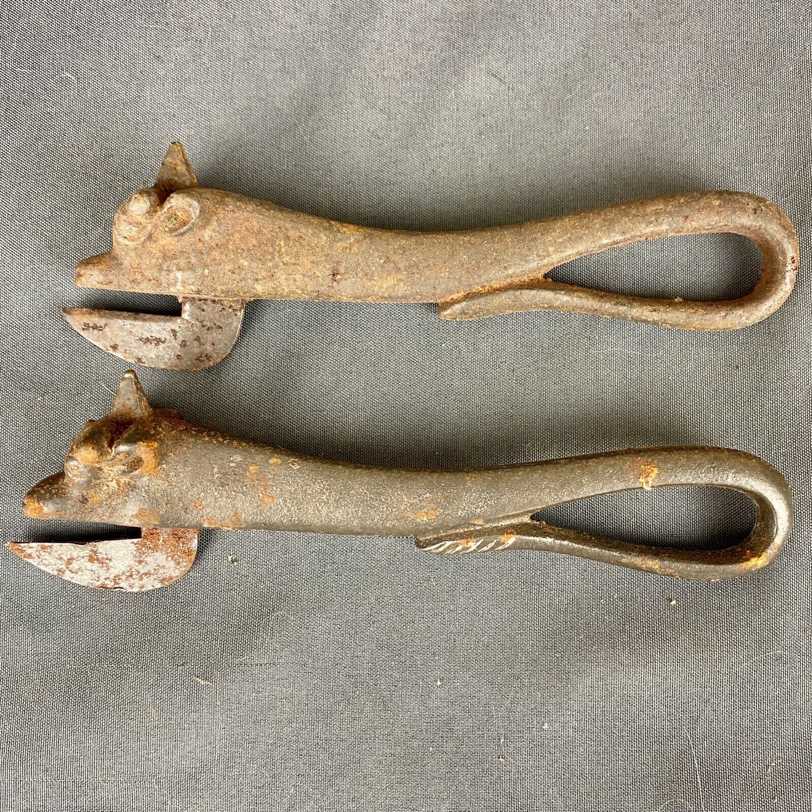 Antique Bull Cow Cast Iron Can Opener Lot of 2