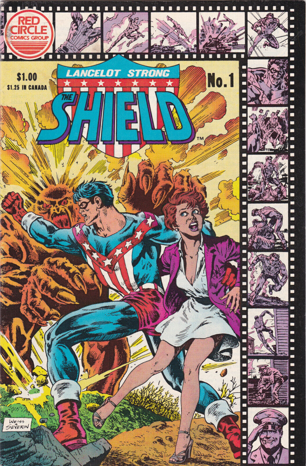 LANCELOT STRONG: THE SHIELD #1 RED CIRCLE COMICS/Archie Comics 1983 High Grade