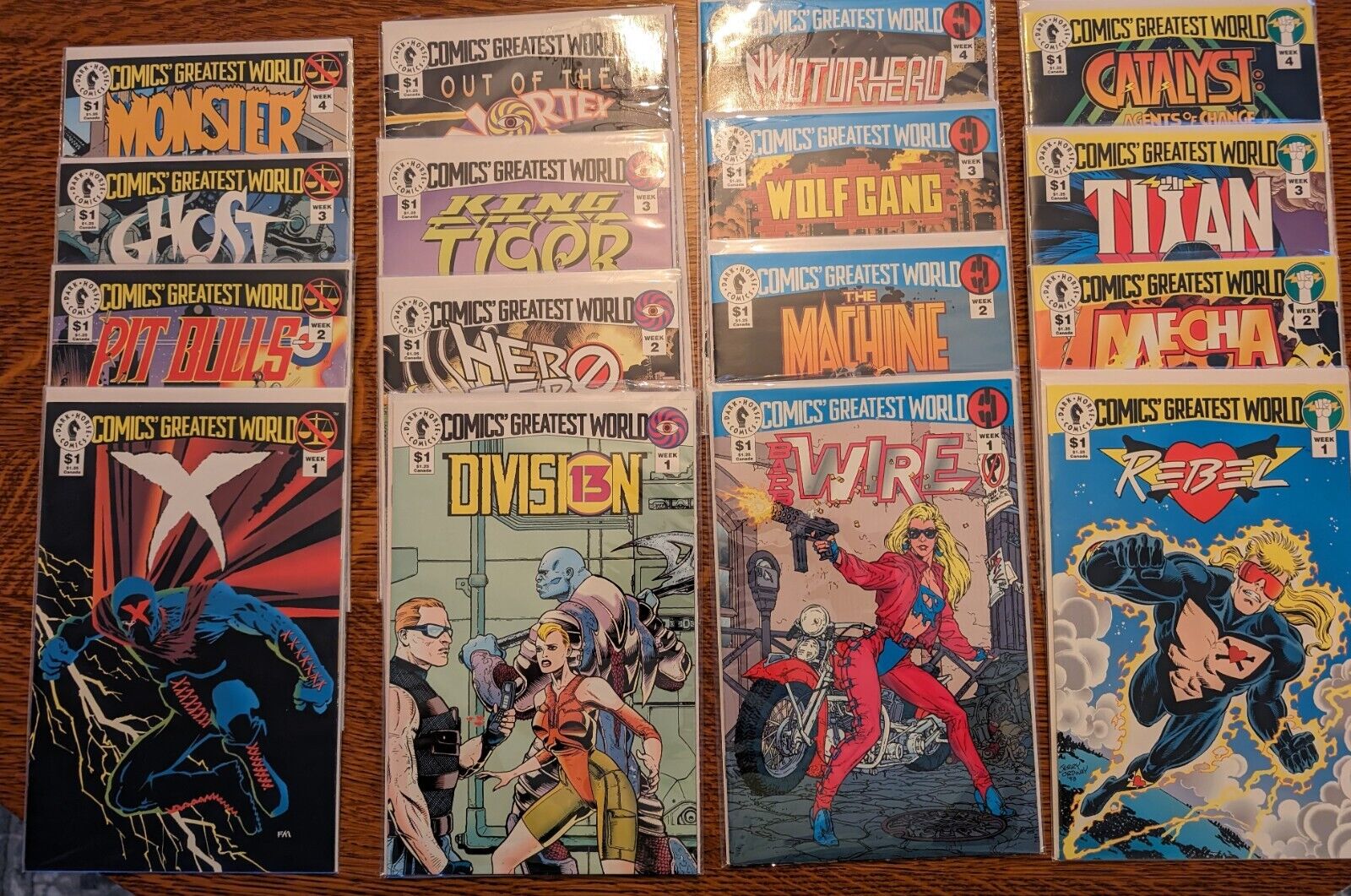 Comics Greatest World Complete Set (Four Series with 4 comics each)
