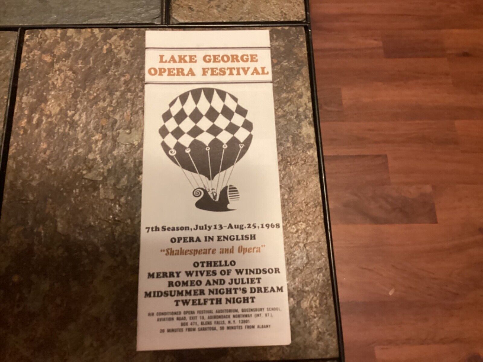 1968 Lake George Opera Festival Brochure