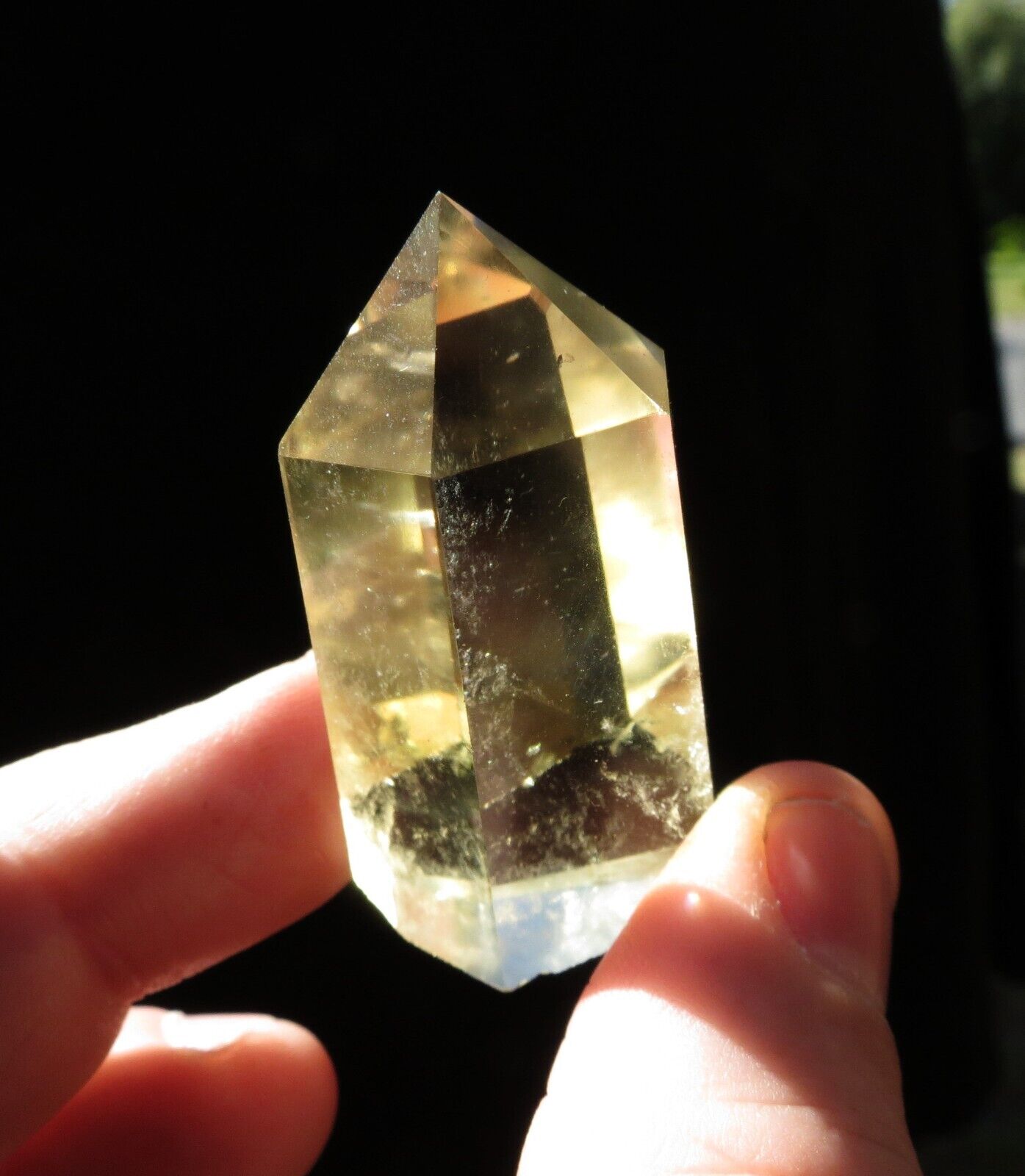 Golden Citrine Quartz Crystal Phantoms Point Untreated 39g healing gift