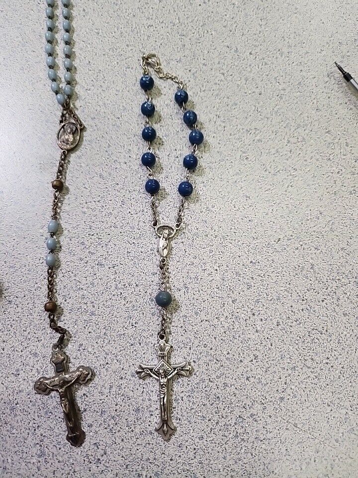 vintage antique rosary lot