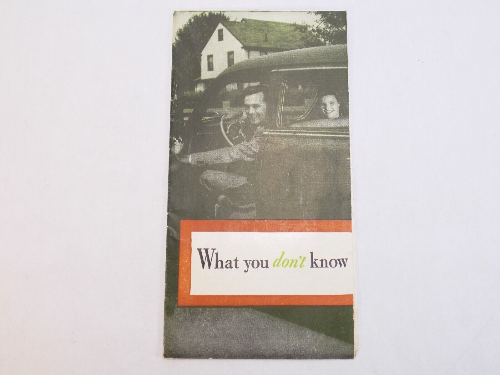 VINTAGE PAMPHLET 1940\'S AETNA WHAT YOU DON\'T KNOW CAN HURT YOU QUESTIONAIRE