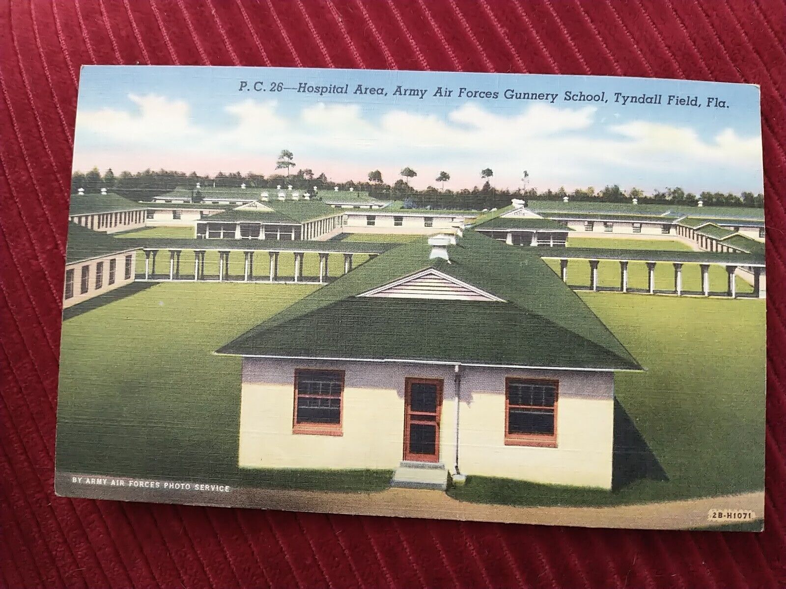Vintage Tyndall Air Force Base Florida Tactical NCO Hospital Area