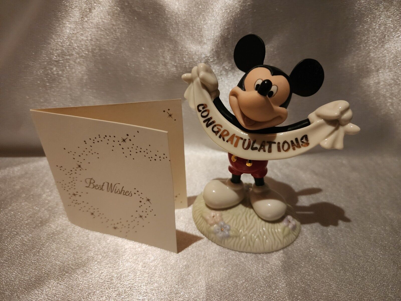 Lenox Disney Mickey Mouse Congratulations Best Wishes Collection New With Box