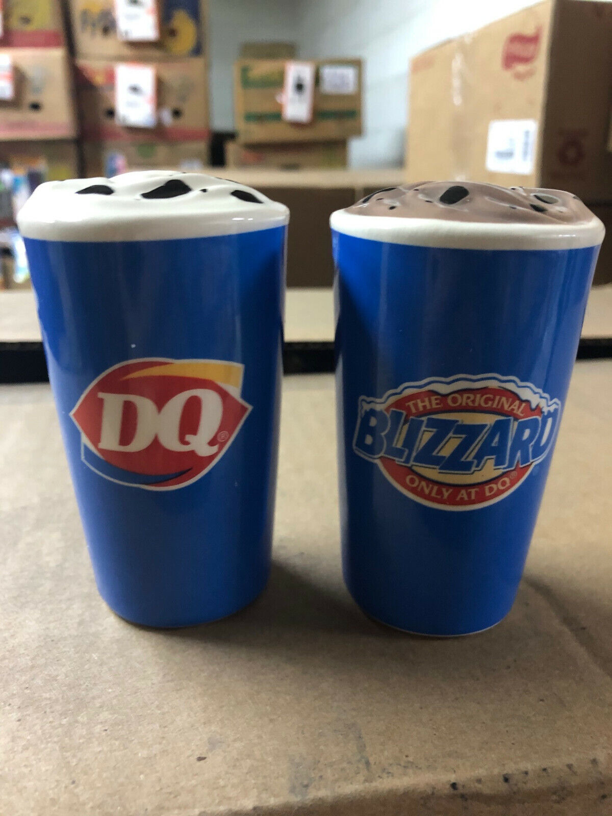Dairy Queen DQ Salt and Pepper Shakers Blizzard collectable Gift New Memorabilia