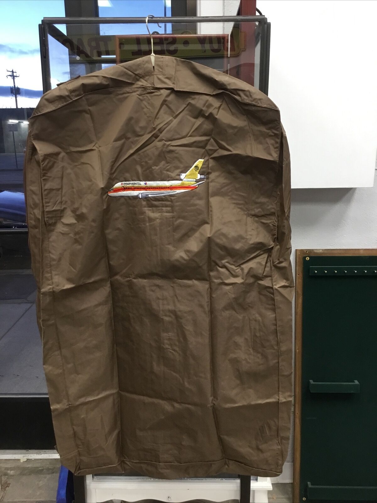 Vintage 1970s CONTINENTAL AIRLINES Garment Bag