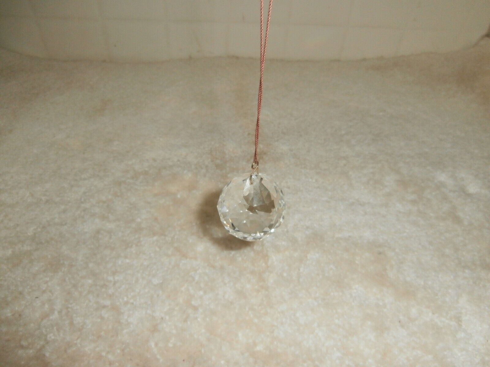 Swarovski crystal hanging ball 1.5 inch diameter