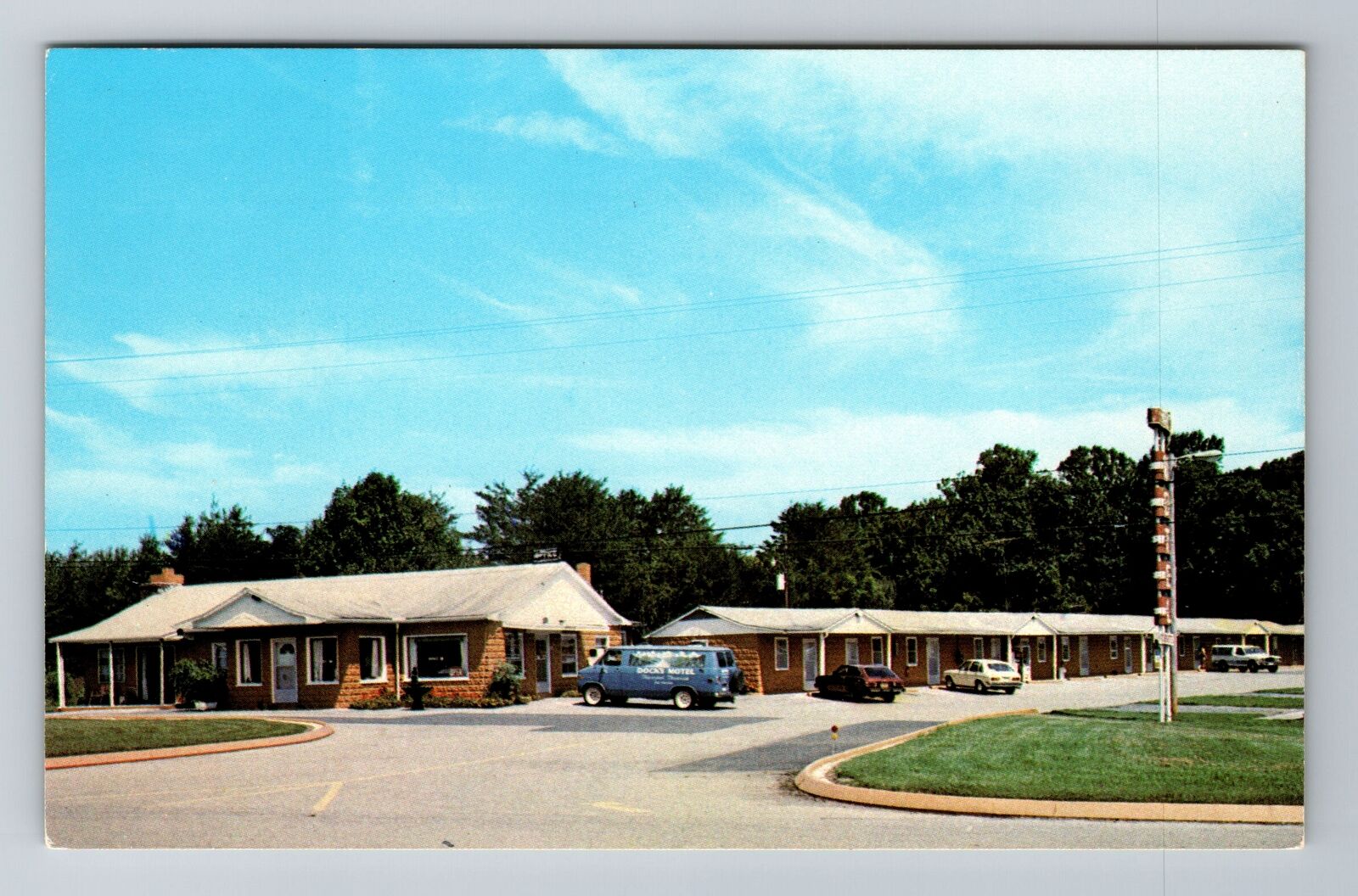 Townsend TN-Tennessee, Dock\'s Motel, Advertising, Antique, Vintage Postcard