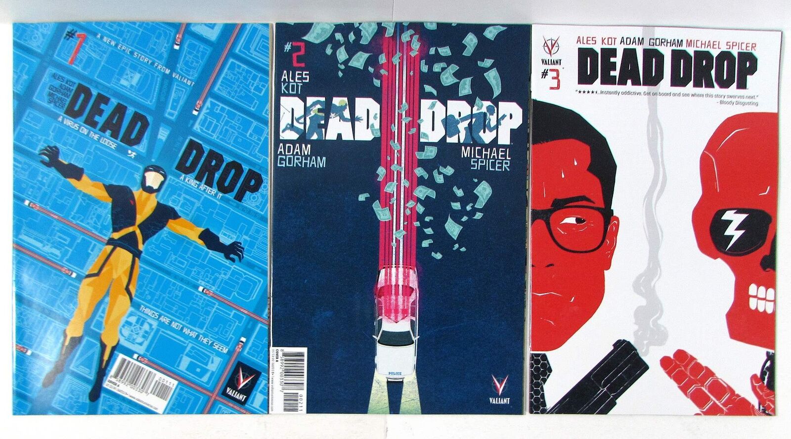 Dead Drop Lot of 3 #1,2,3 Valiant Comics (2015) NM 1st Print Comic Books
