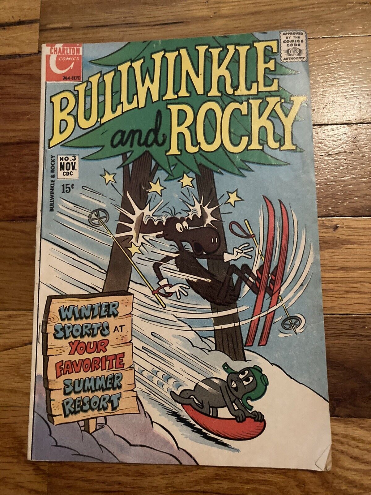 Charlton Comics Bullwinkle & Rocky #3  November 1970