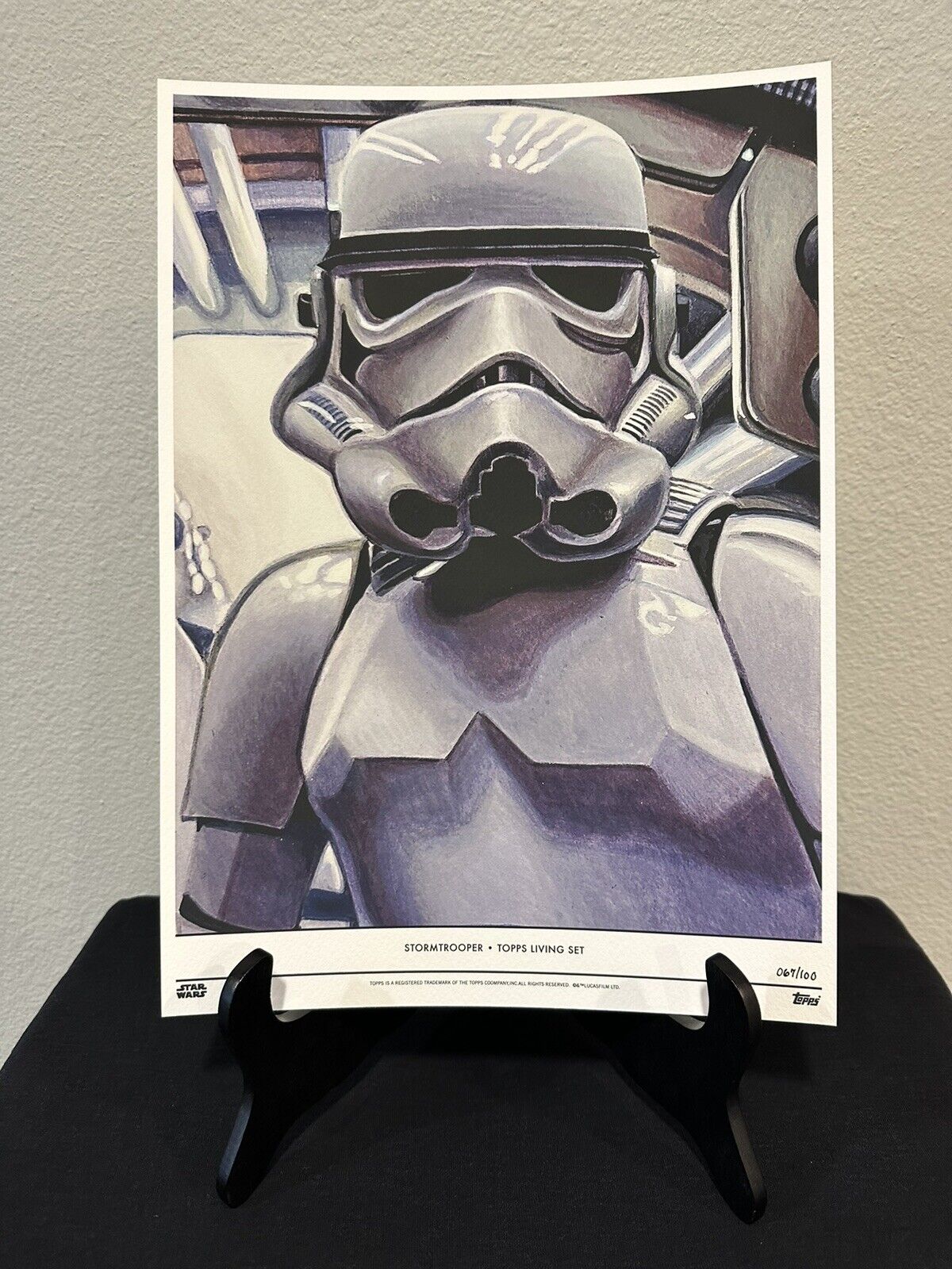 Star Wars Topps Living Set Stormtrooper 10x14 Fine Art Print 67/100 SOLD OUT