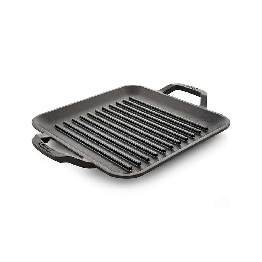 Lodge Chef Collection Seasoned Cast Iron Square Grill Pan - 11 Inch