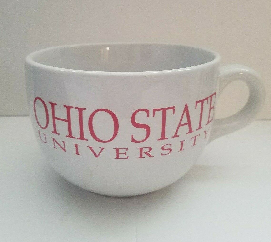 Ohio State University Coffee Mug Cup Jumbo Unbranded White College 