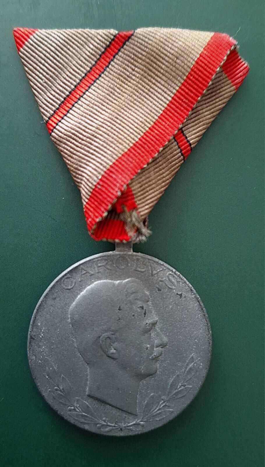 WWI Austro-Hungarian Medal Empire Wound Kaiser Karl I Of Austria Full Size