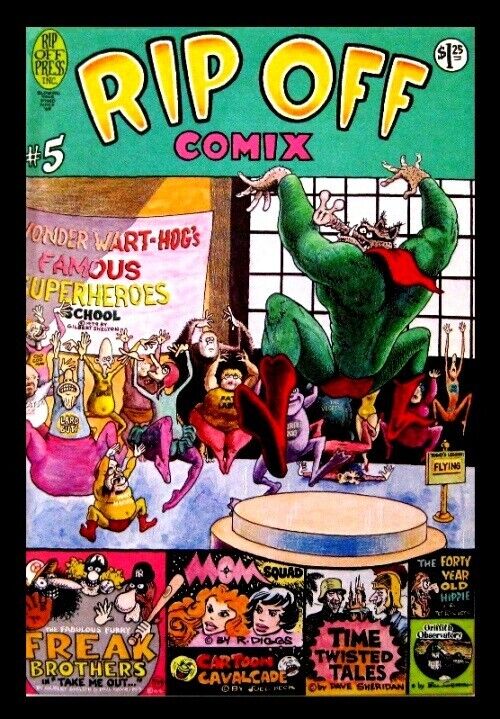RIP OFF COMIX #5, 1ST PRINTING, 1979, BILL GRIFFITH, RIP OFF PRESS, UNDERGROUND
