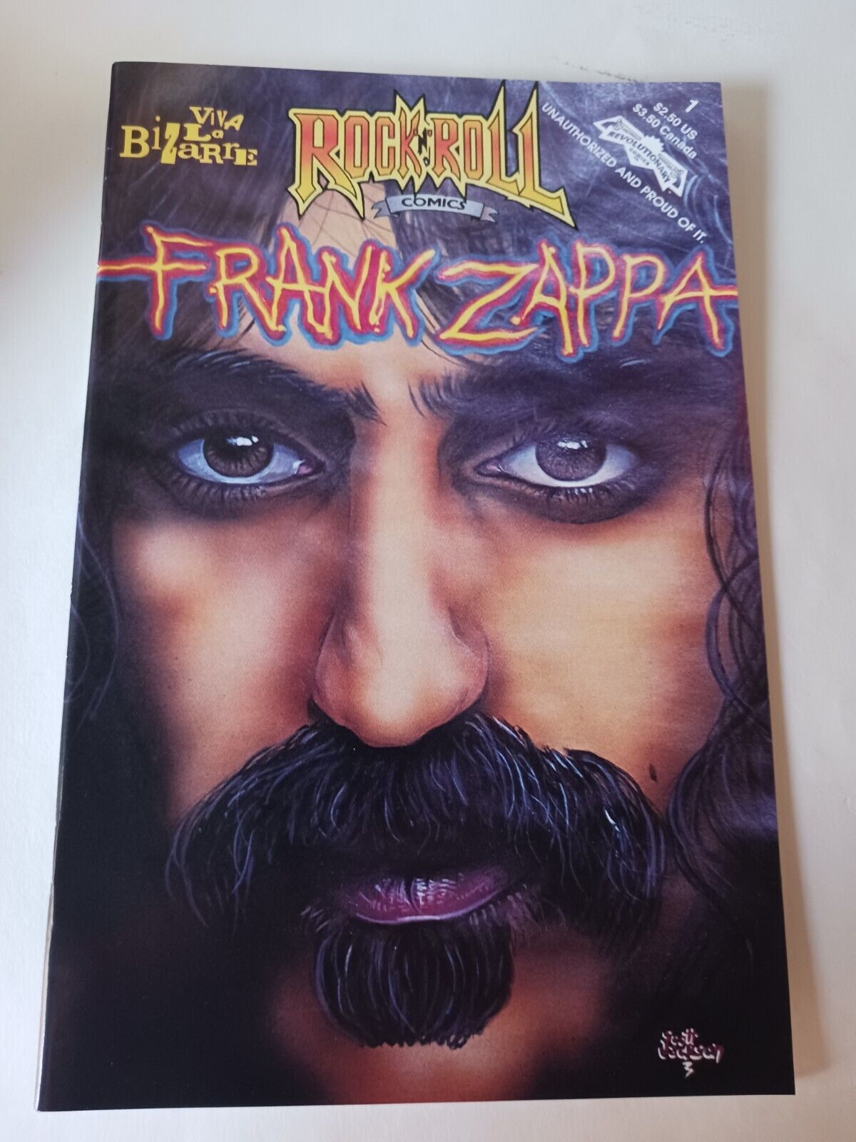 1994 First Printing Frank Zappa Viva LA Bizarre Revolutionary Comics UNREAD Copy