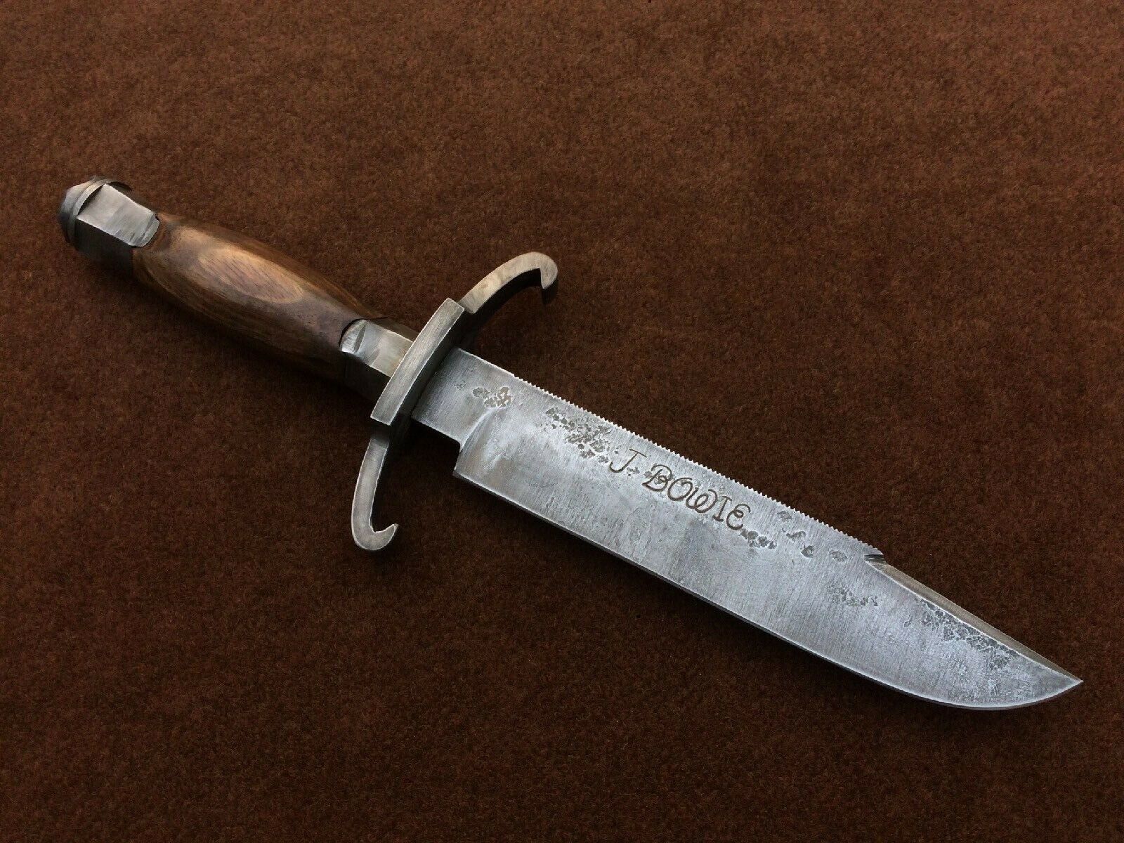 Custom Handmade Carbon Steel Antiqued Bart Moore Bowie Knife,Replica CS01 