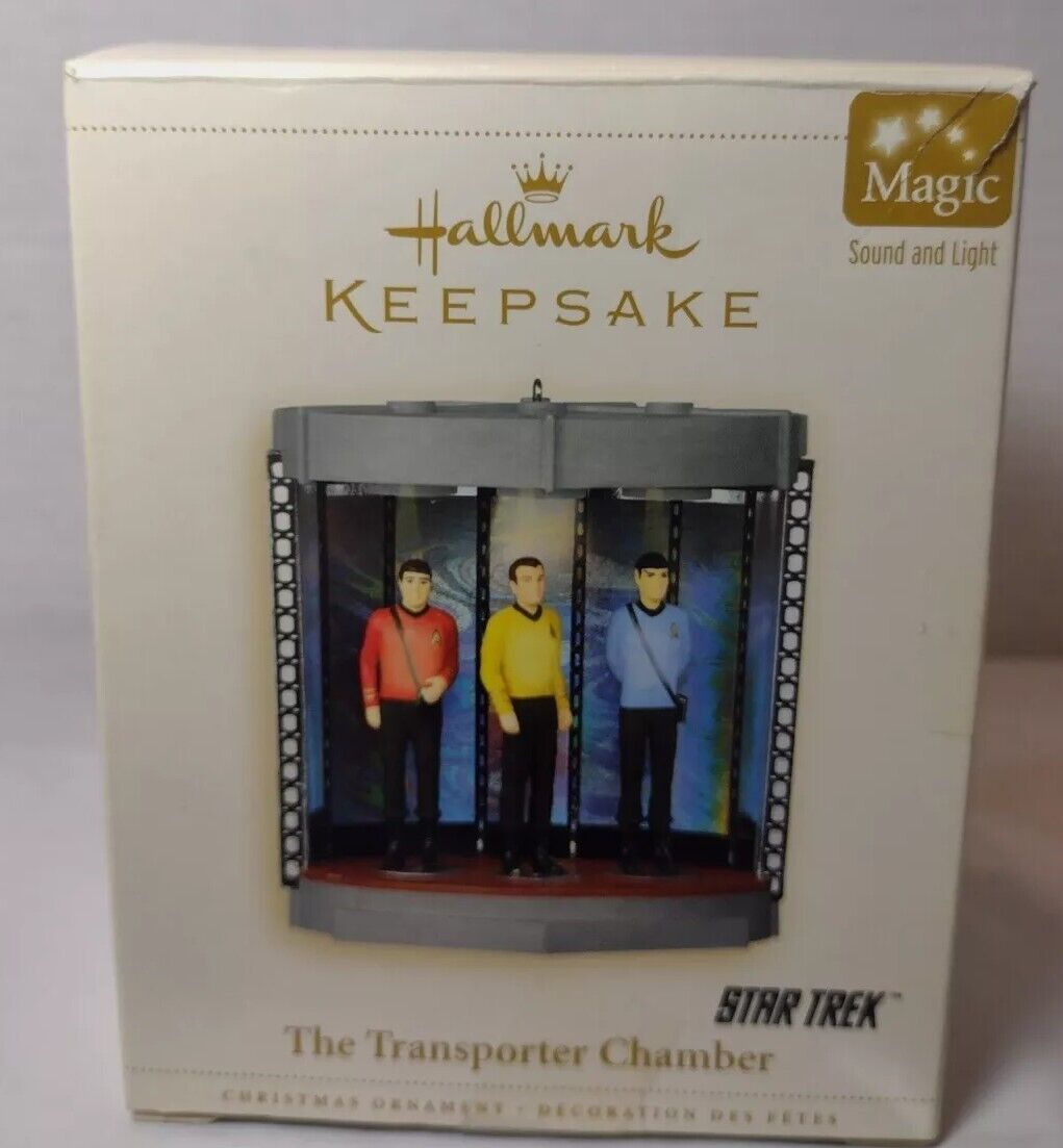 Hallmark Keepsake Magic Ornament Star Trek The Transporter Chamber 2006 -TESTED
