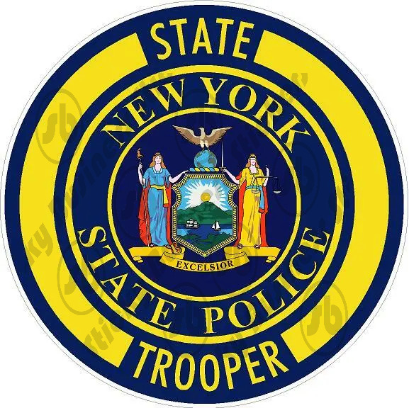 New York State Police State Trooper Vinyl Sticker