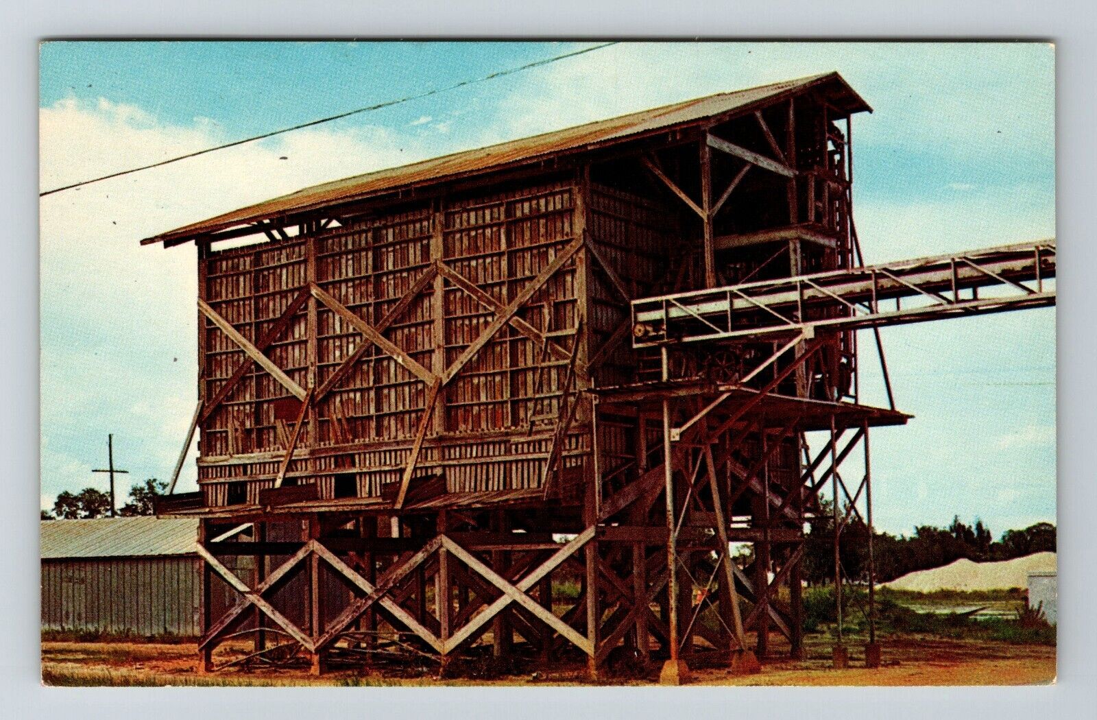 Avon Park FL-Florida, Abandoned Orange Conveyer, Exterior, Vintage Postcard