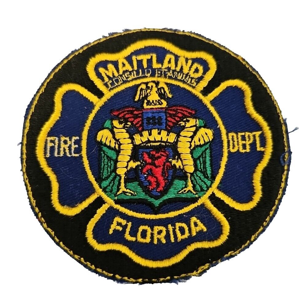 VTG Maitland Florida Fire Department Patch Fire Fighter FL Sew-On