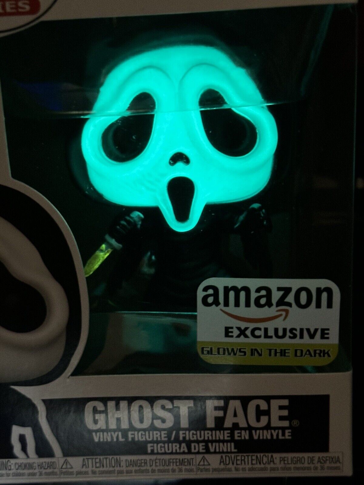 Funko POP Scream Ghost Face Amazon Ex GITD Figure #1607  In Hand FAST SHIP GLOW