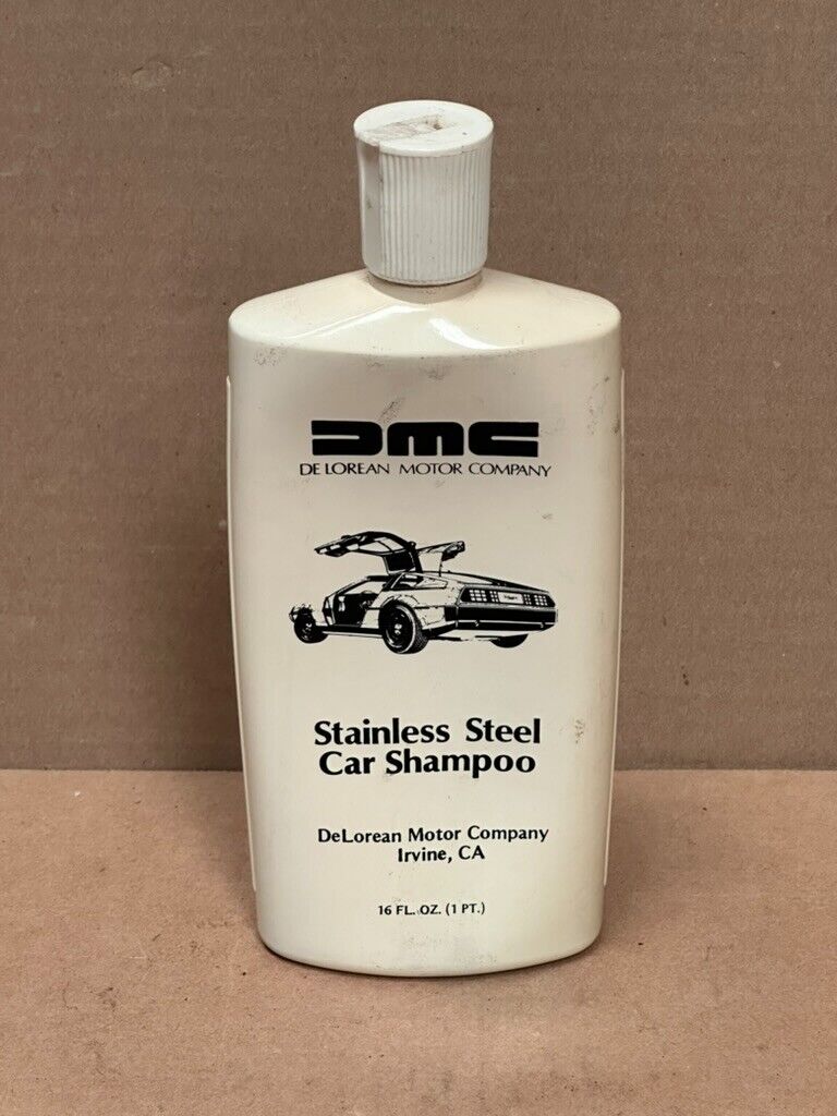 Vintage 1980s DeLorean DMC 12 Stainless Steel Car Shampoo RARE Irvine, CA NEAT