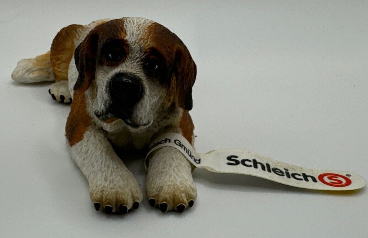 St. Bernard Dog Female by Schleich/ toy/RETIRED/New with tag/RARE