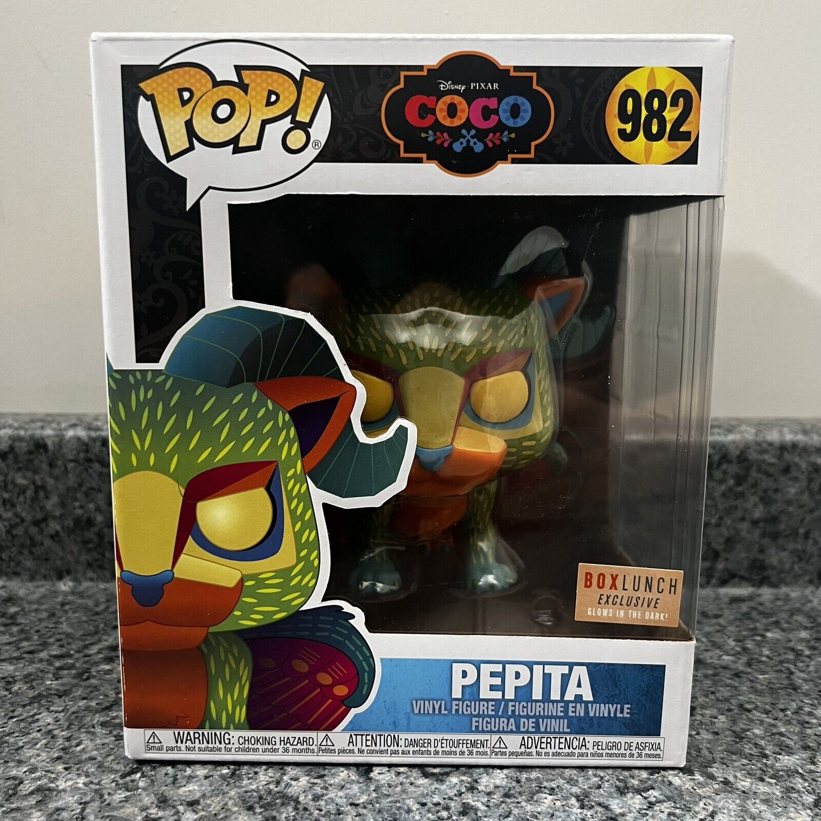 Funko Pop Disney Pixar Coco: Pepita (Glow in the Dark) #982 Box Lunch Exclusive