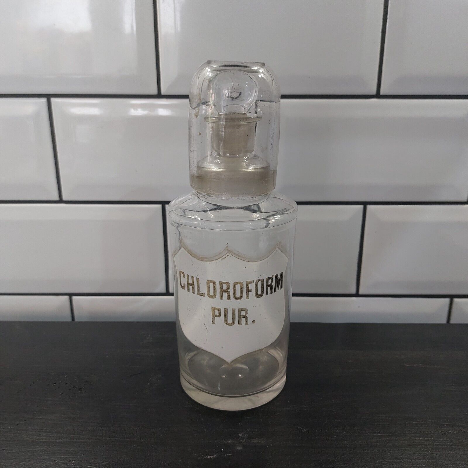 Antique Apothecary/Chemist Glass Bottle