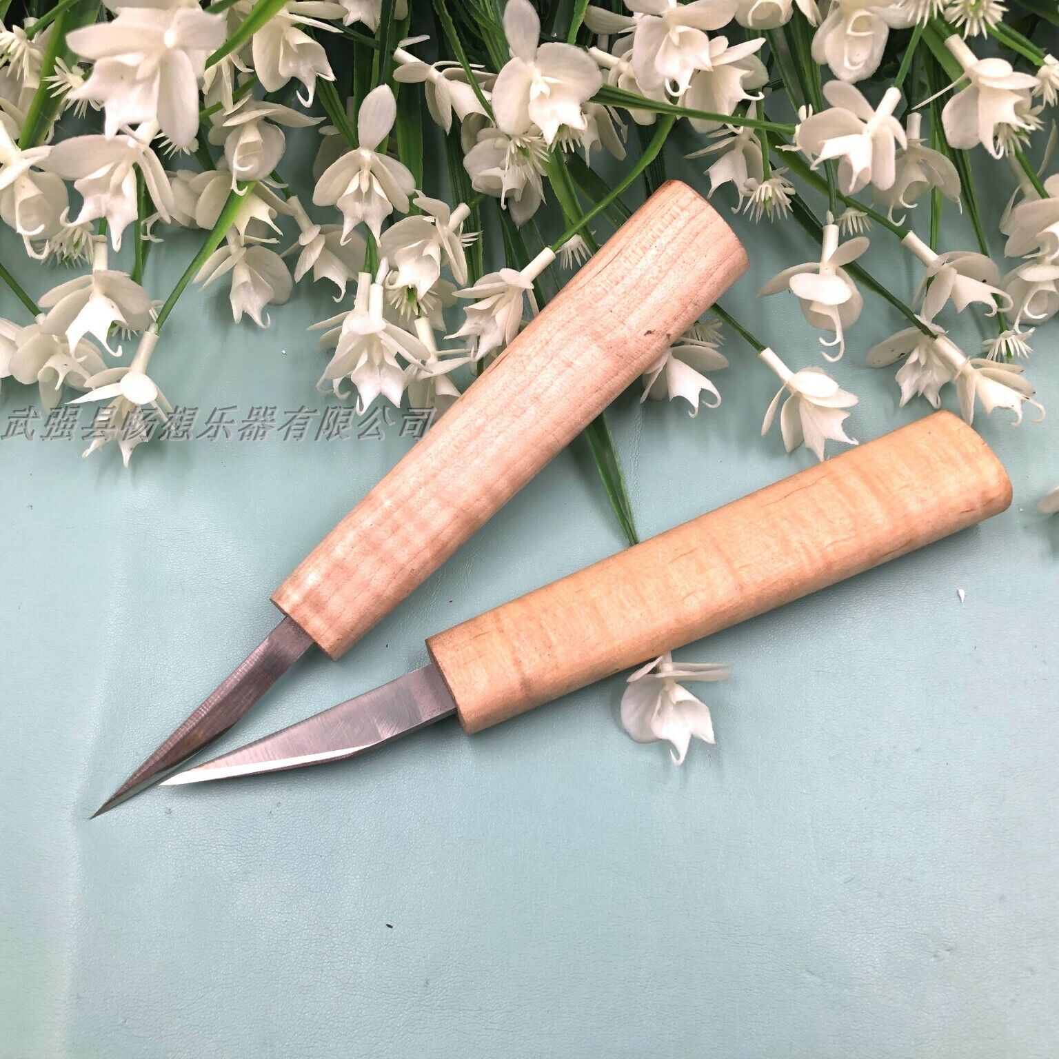 10pcs High Grade small carving knives ,sharp steel, maple handle 