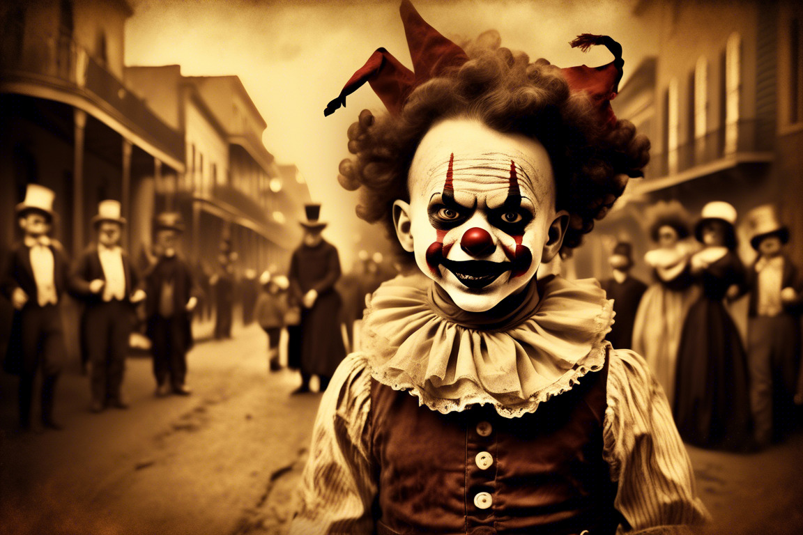 Demonic Clown 1830s New Orleans Mardi Gras Mischief_3