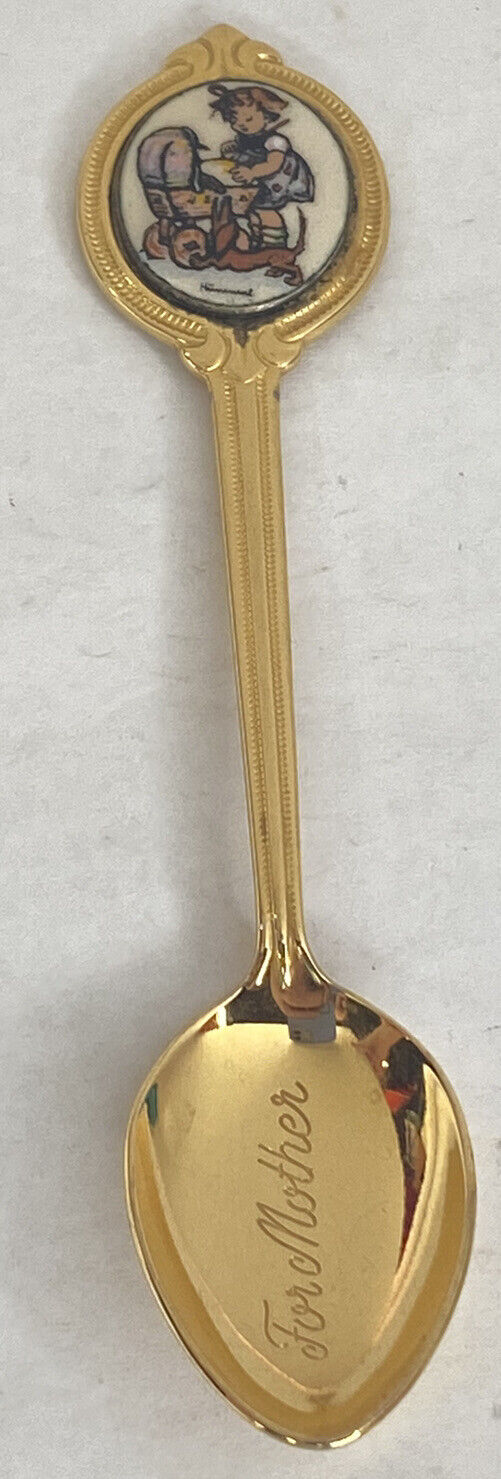 M.J. Hummel 1987 Gold Plated Spoon “for Mother”
