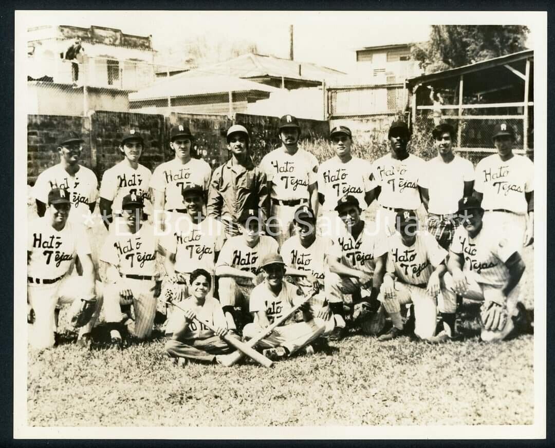 VINTAGE PRESS PHOTO / CLASS A BASEBALL TEAM - HATO TEJAS / PUERTO RICO 1940\'s #8