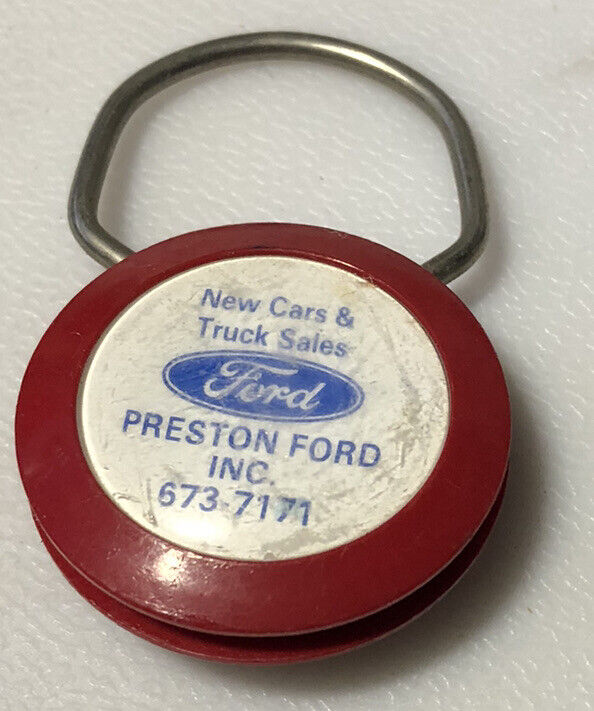 Vintage Hurlock Maryland Preston Ford Dealer Auto Car Dealership Motors Keychain