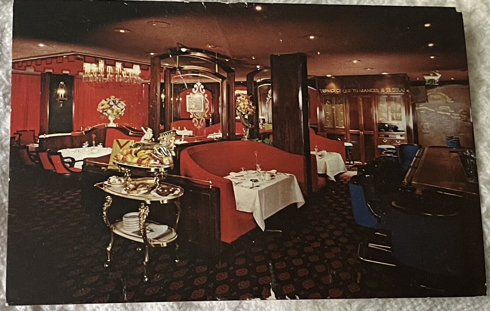 Beverly Hills California CA Chez Voltaire French Continental Restaurant Postcard