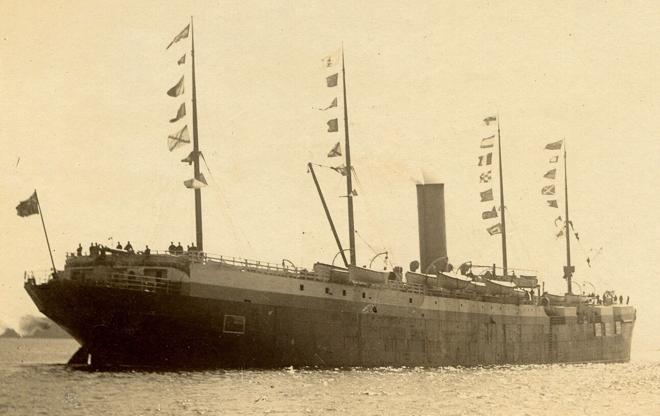 Matson Line Ship SS  Monterey Leaving Halifax, Nova Scotia, Canada Vintage Photo