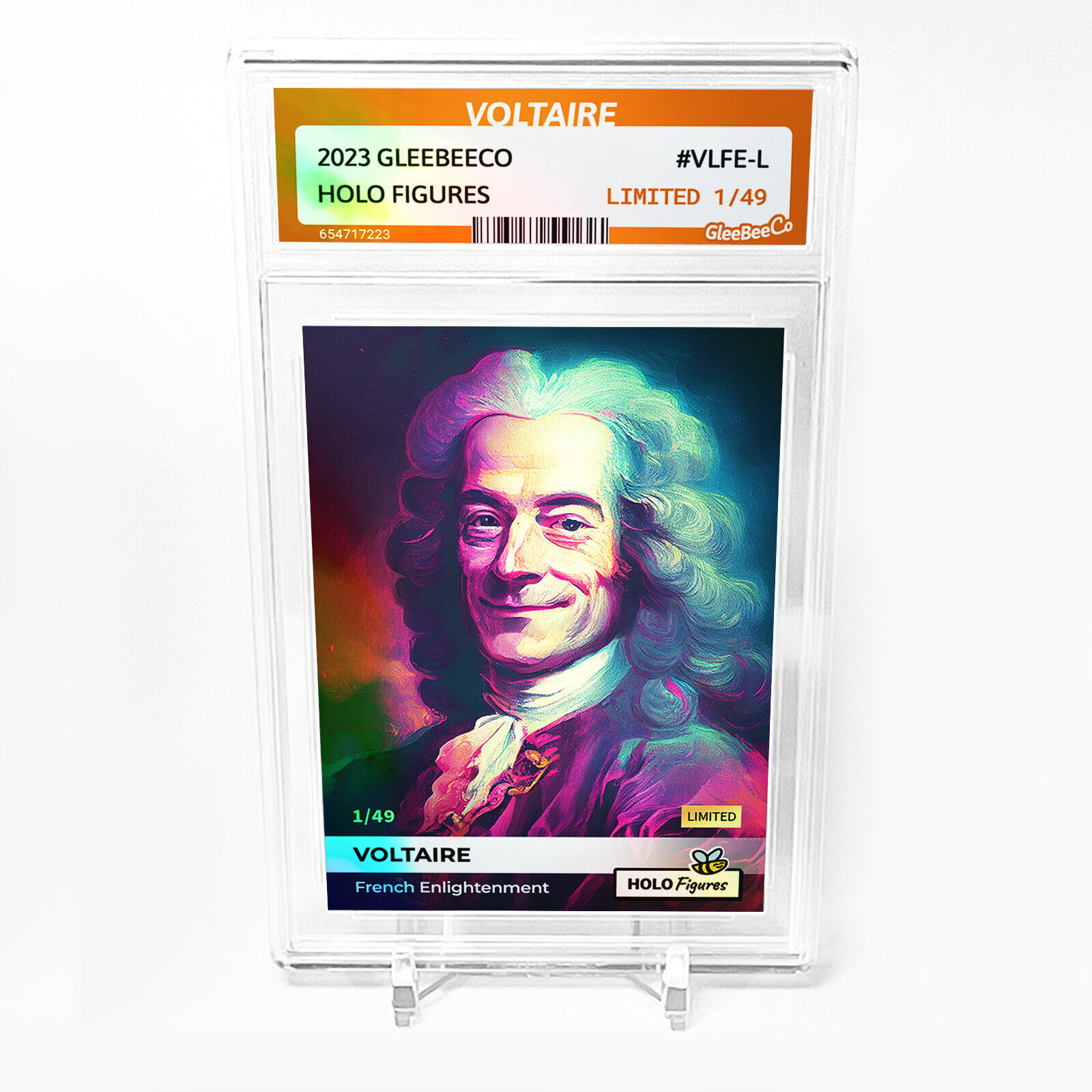 VOLTAIRE Card GleeBeeCo Holo Figures #VLFE-L Limited to Only /49