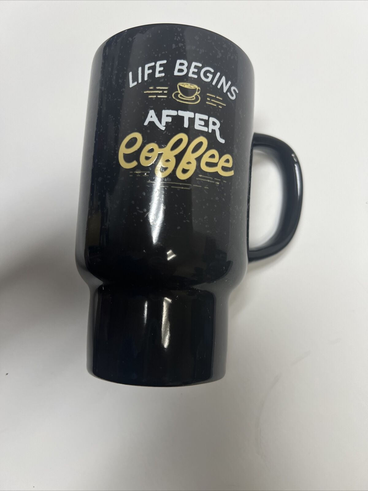Life Begins After Coffee - Travel Mug - Ceramic 18 oz  Pop Culture (No Lid)