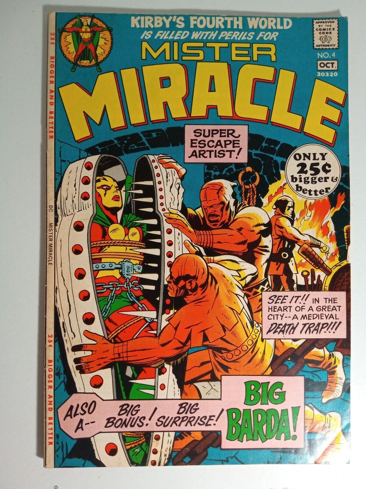 Mister Miracle 4 F/VF 7.0 1st app BIG BARDA Fourth World Kirby 1971 DC Comics