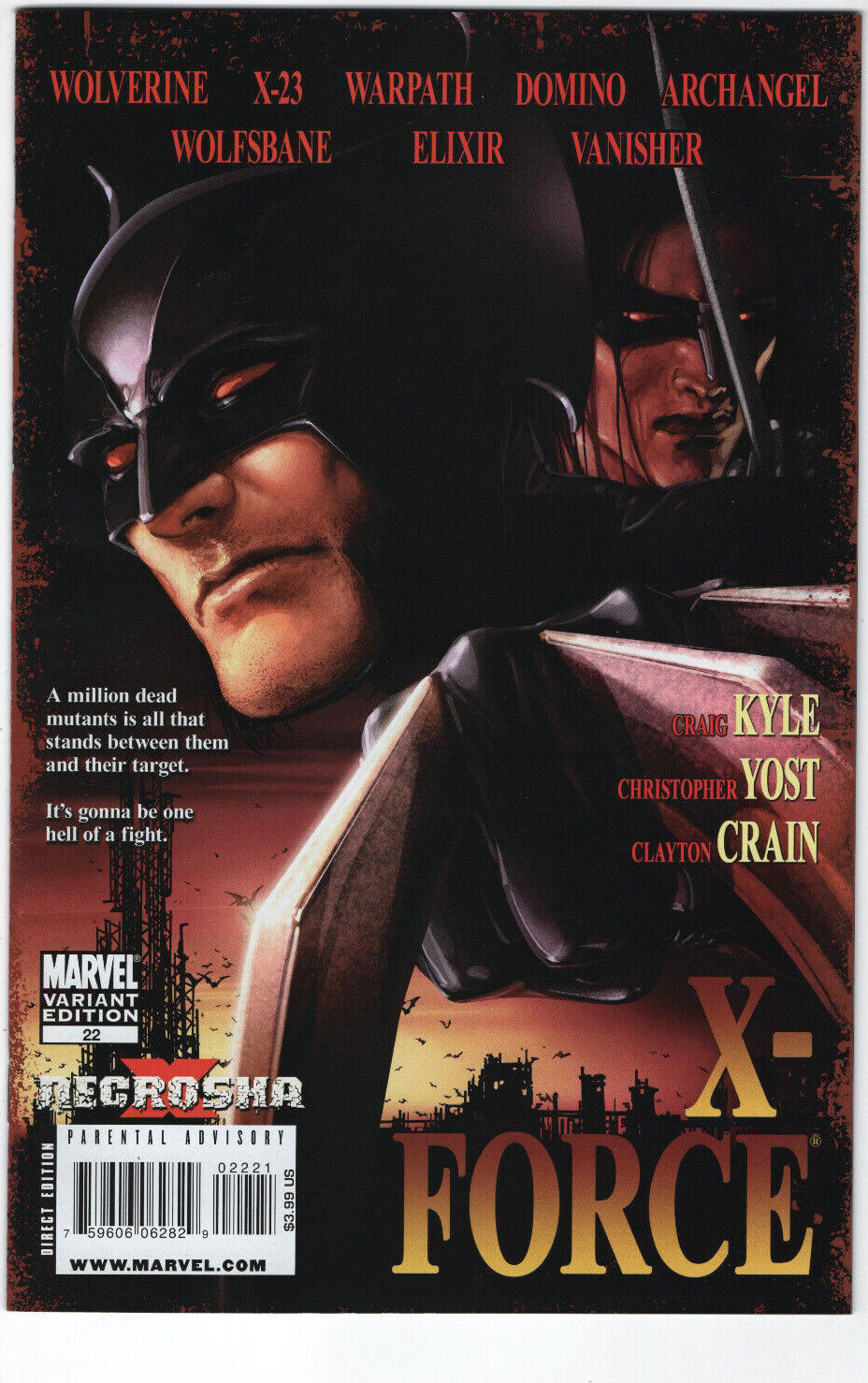 X-Force #22 Crain From Dust Till Dawn Homage Vampire Variant Marvel Comic 