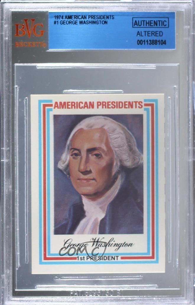 1974 Panographics American Presidents George Washington #1 3c7