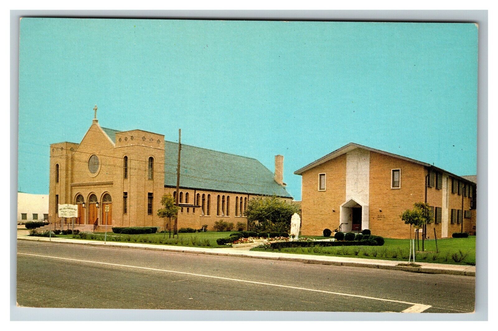 Our Lady Perpetual Help Church, Seaside Heights NJ c1960 Vintage Postcard