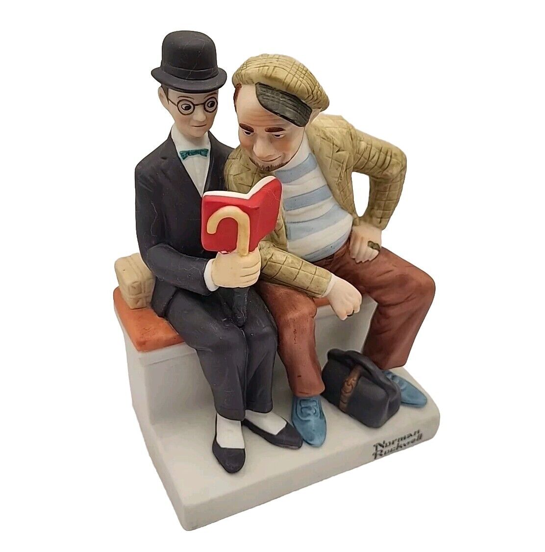The 12 Norman Rockwell Porcelain Figurine \