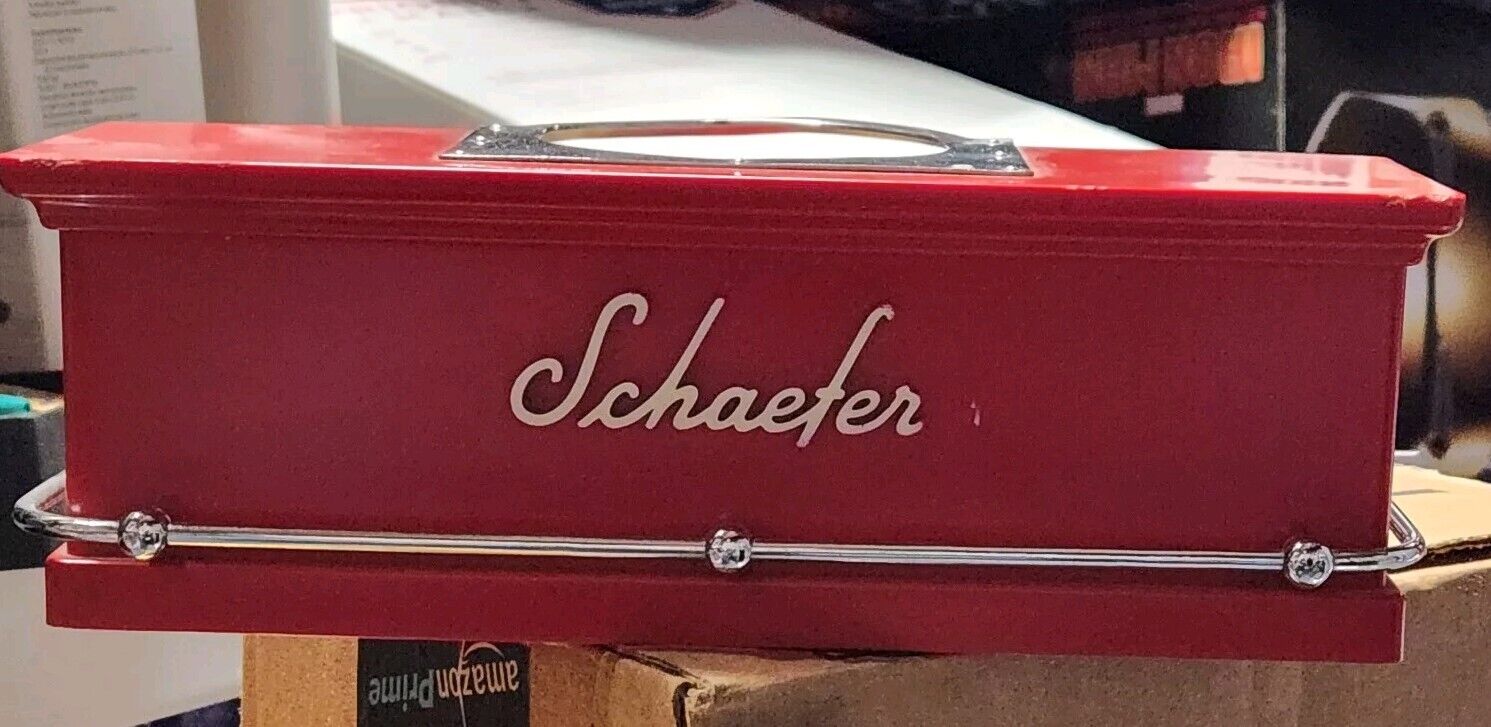 Vintage Schaefer BEER🍺 Bar Shaped 💥FOAM SCRAPER HOLDER CUP  📸📷AS PICTURED📸
