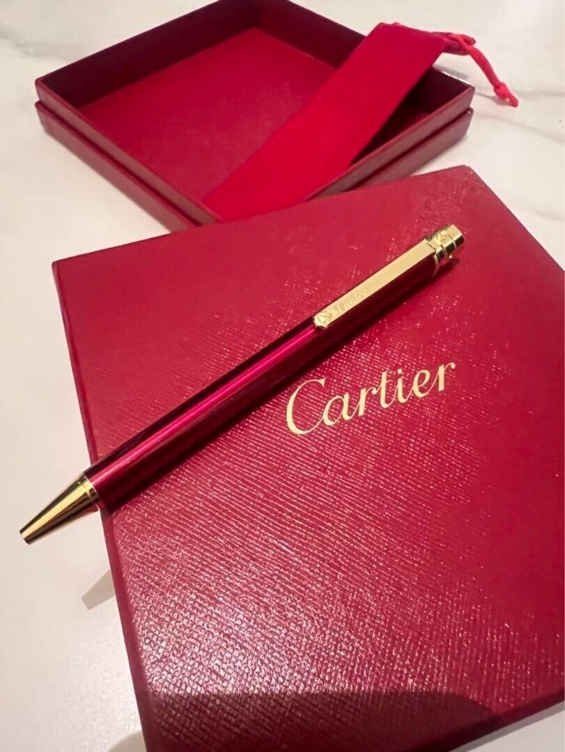 Cartier ballpoint pen Santos de Cartier Platinum New unused limited Edition