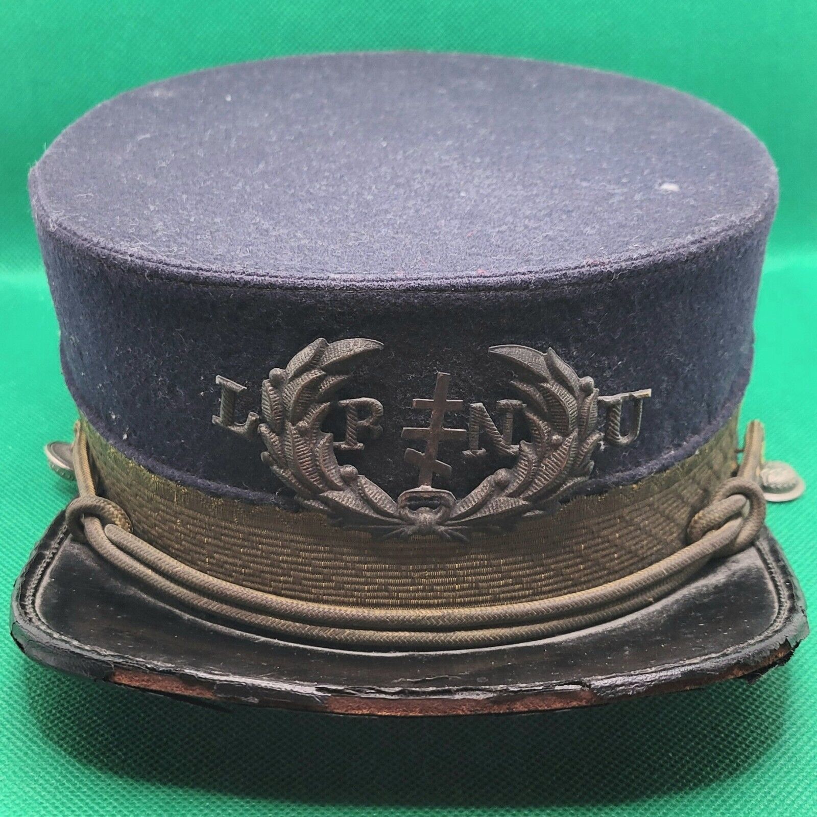 Antique 1900s Eastern Orthodox Fraternal Kepi Cap Hat Greek Rite