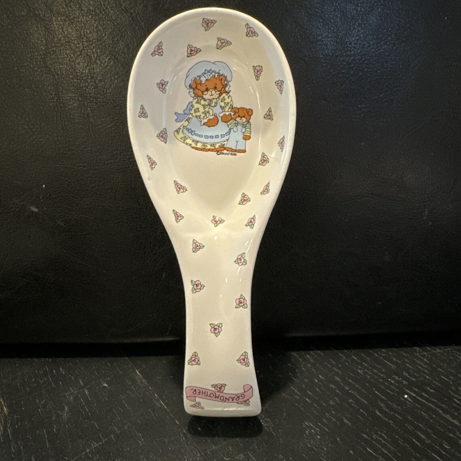 Vintage 1986 Lucy Rigg Enesco Bears Grandmother Spoon Rest 