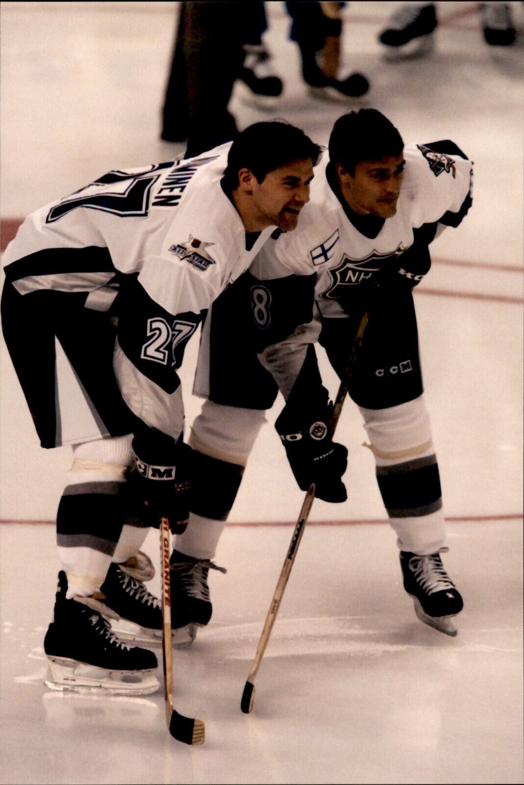 PF34 1999 Original Photo TEPPO NUMMINEN TEEMU SELANNE NHL HOCKEY ALL-STAR GAME